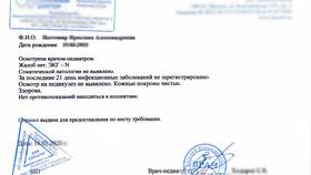 Справка от врача о состоянии здоровья в Рикер